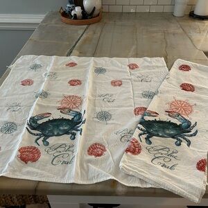 Blue Crab Kitchen Towels